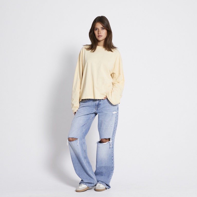 Oversized longsleeve-tee "Bree" Yellow